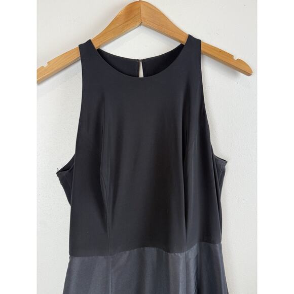 Alfred Sung Black JERSEY BODICE MIKADO Full Length Gown Dress Sz 8 D737 - Picture 2 of 12